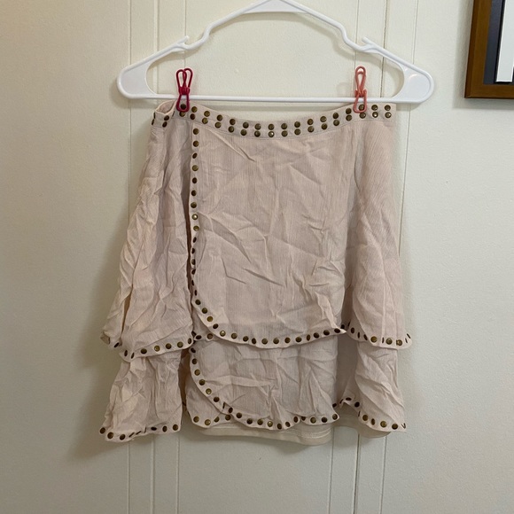 NWT Francesca's Layered Studded Skirt - Picture 3 of 9